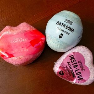 PINK bath bombs